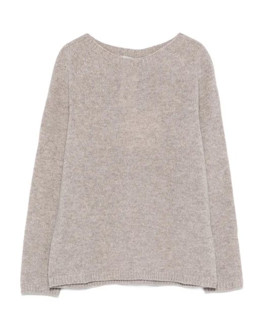 Max Mara Natural Long-Sleeve Sweater