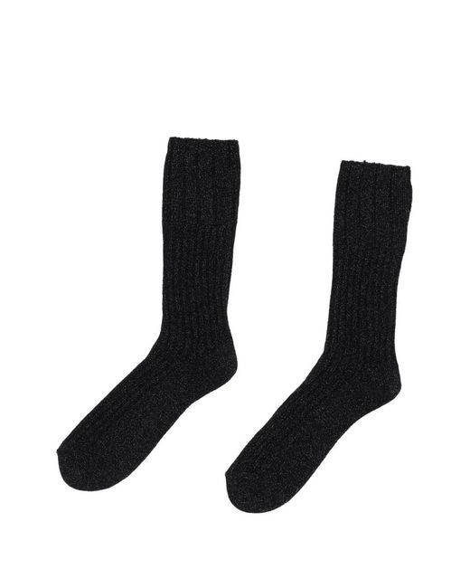 ANT45 Black Barcellona Ribbed Socks