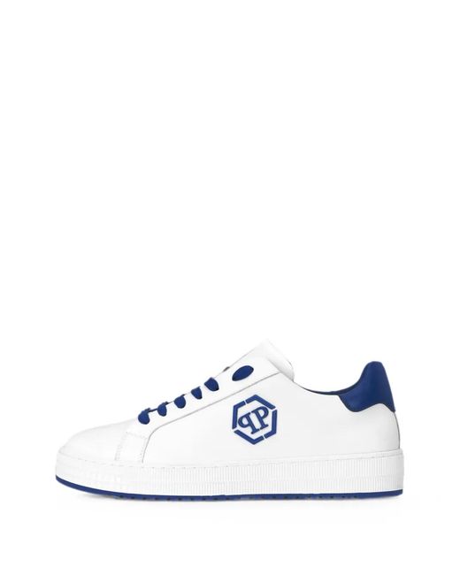 Philipp Plein White Sneakers Neon Rock Low-Top