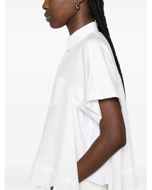 Sacai White Cotton Shirt
