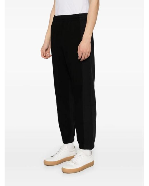 FIVE CM Black Logo-Embroidered Pants for men