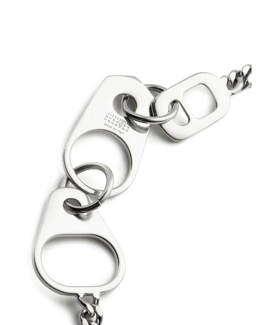 MM6 by Maison Margiela White Bottle Cap Chain Bracelet