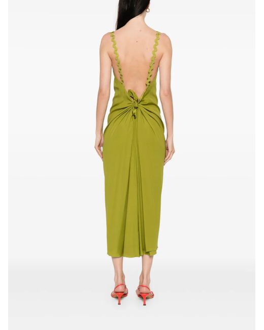 Stephan Janson Green Turn Maxi Dress