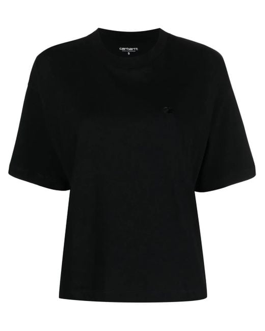 Carhartt Black Logo-Embroidered Oversize T-Shirt