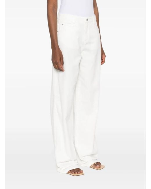 Ermanno Scervino White Logo-patch Jeans
