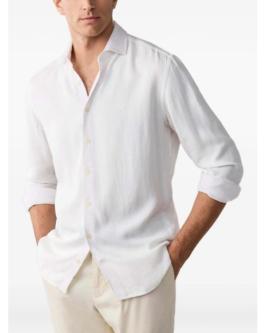 Hackett White Chemise En Coton for men