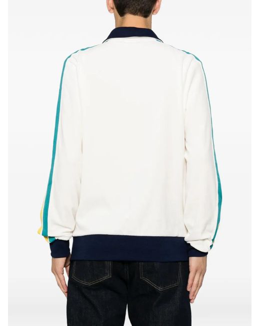 Sergio Tacchini Blue Logo-Embroidered Sweatshirt for men
