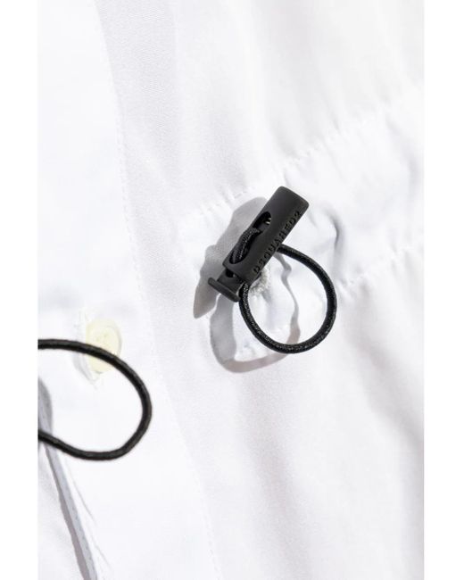 DSquared² White Cotton Mini Dress