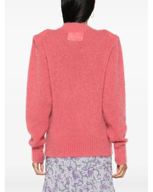 Isabel Marant Pink Esmee Brushed Jumper
