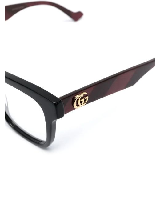 Gucci Black Square-Frame Optical Glasses