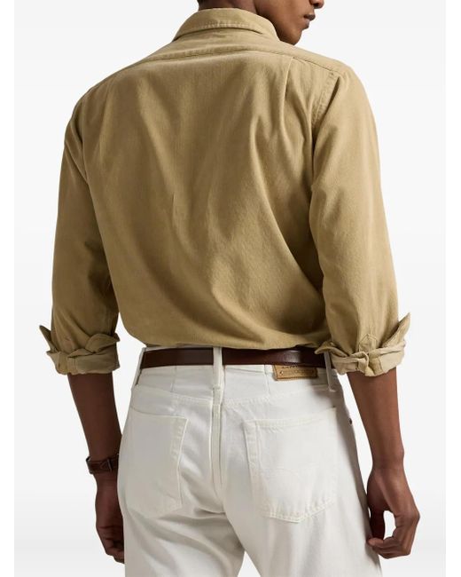 Polo Ralph Lauren Button-Down Overhemd in het Natural voor heren