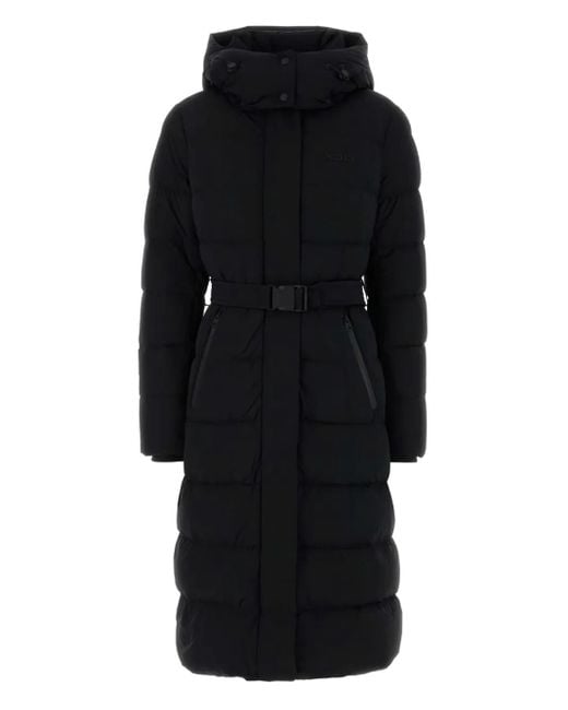 Mackage Black Coralia City Hooded Belted Coat