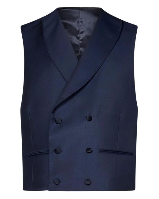 Franzese Collection Blue Stefano De Martino Single-Breasted Suit (Set Of Three) for men