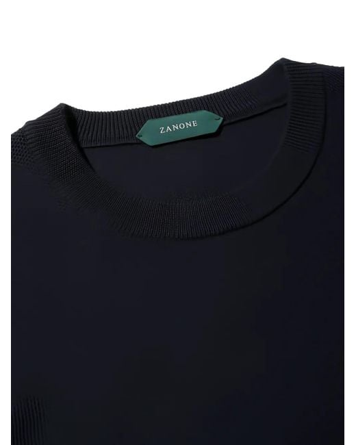 Zanone Blue Wool Jumper