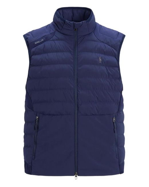 メンズ Ralph Lauren ロゴ ベスト Blue