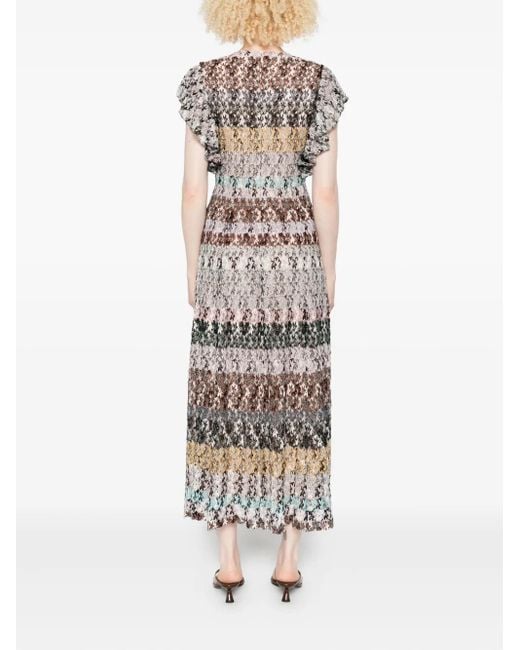 Missoni Midi-Jurk Met V-Hals in het Black