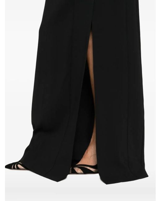 Ermanno Scervino Black Lace-Paneled Maxi Dress