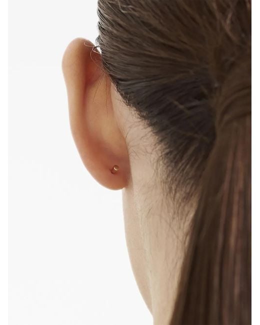 Shihara White 18Kt Bar Pin Earring