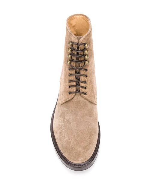 Scarosso Brown Lace-Up Ankle Boots