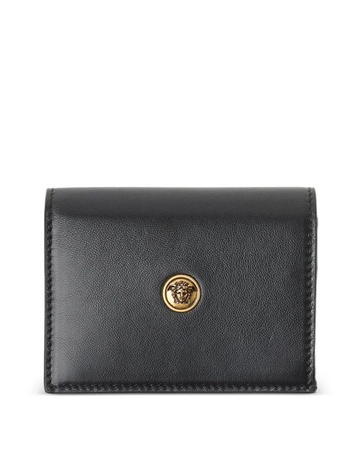 Versace Gray Emblème Leather Wallet