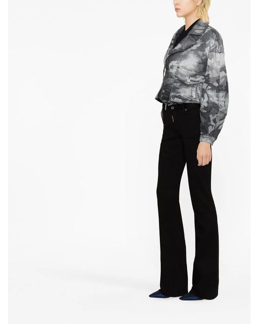 DSquared² Gray Camouflage Denim Jacket