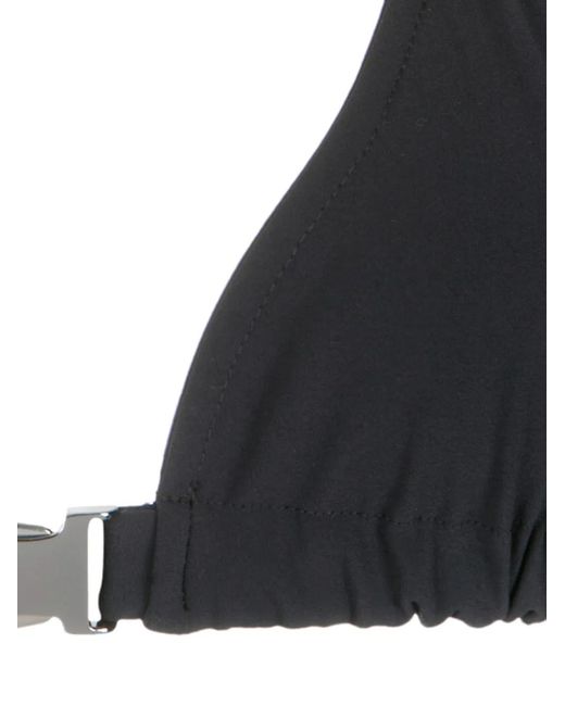 Gloria Coelho Blue Triangle Bikini Top