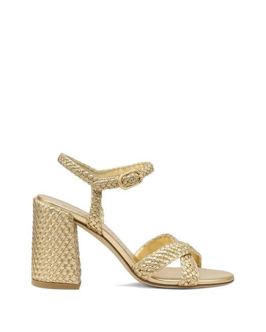 Stuart Weitzman Metallic Alyssa Interwoven Sandals