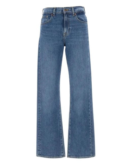 7 For All Mankind ハイウエスト ジーンズ Blue