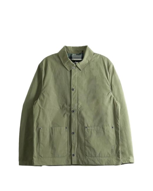 Barbour Green Patch-Pocket Jacket for men