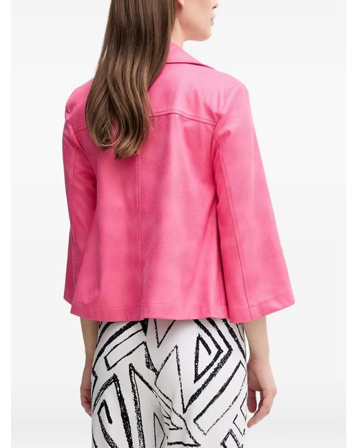 Joseph Ribkoff Pink Zip-Up Jacket