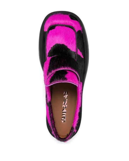 CAMPERLAB Purple 1978 Graphic-Print Loafers