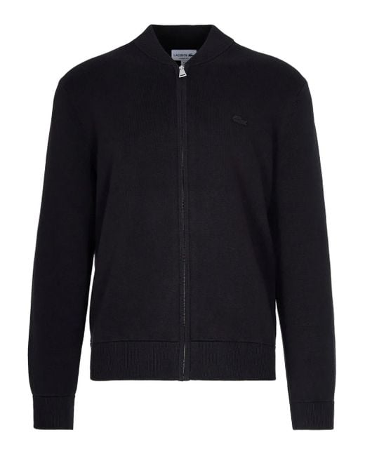 Cárdigan con cremallera y logo Lacoste de hombre de color Blue