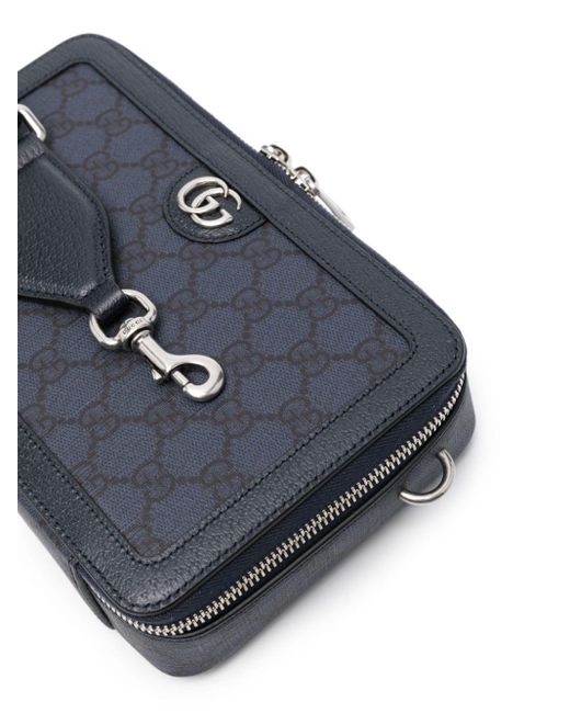 Gucci Blue Mini Ophidia Shoulder Bag