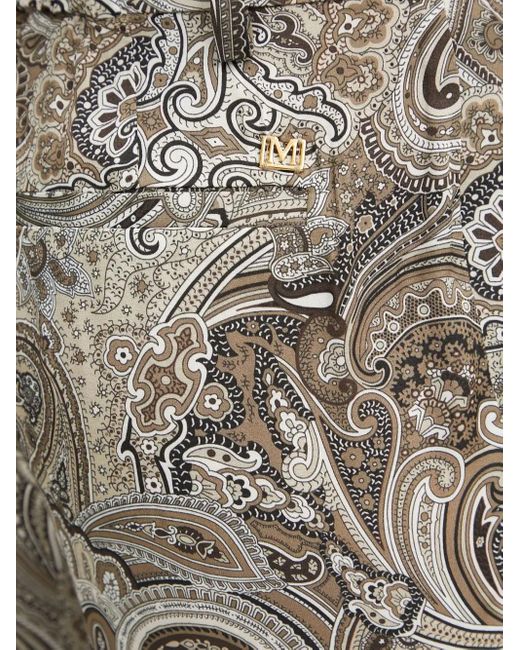 MARCIANO BY GUESS Natural Paisley-Print Trousers