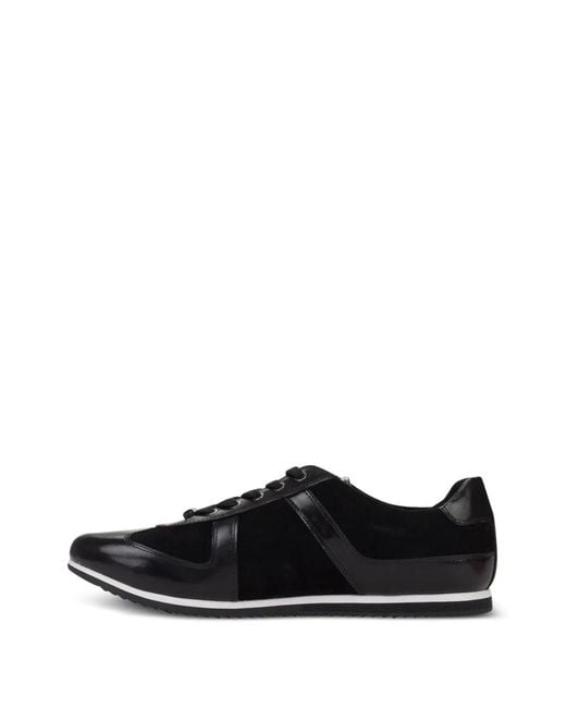 Versace Sneakers Mit Wildledereinsätzen in Black für Herren