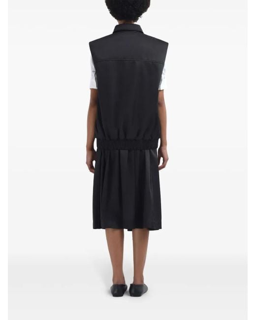 Marni Black Zip-Up Waistcoat