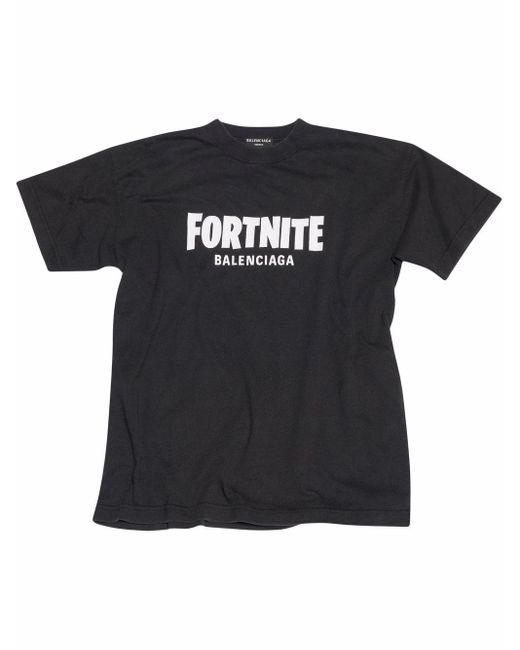 Camiseta con logo Fortnite Balenciaga de hombre de color Negro | Lyst