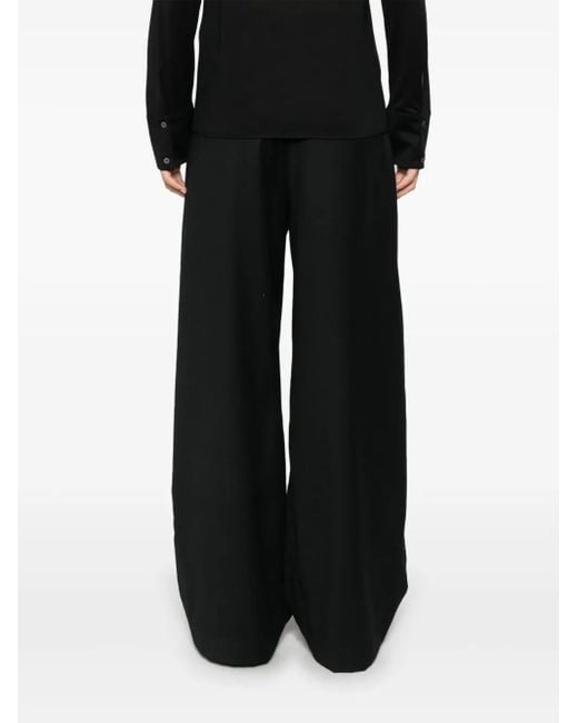 Fabiana Filippi Black Amelia Flannel Trousers