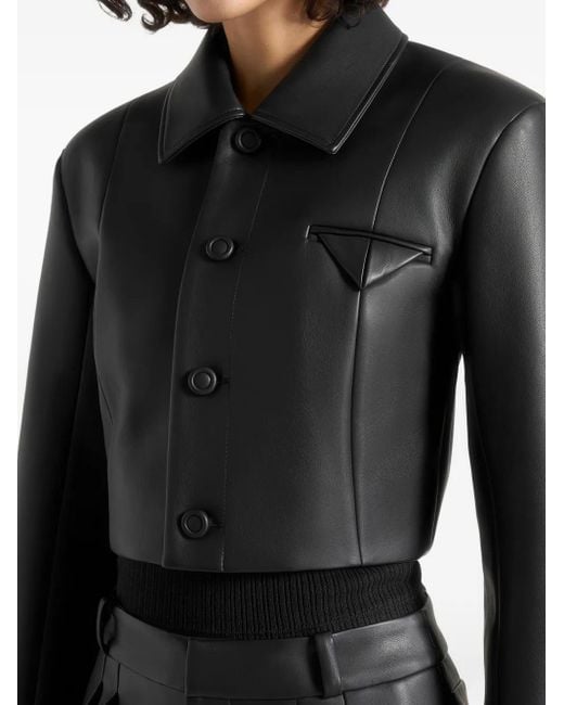 Manière De Voir Black Ania Cropped Jacket