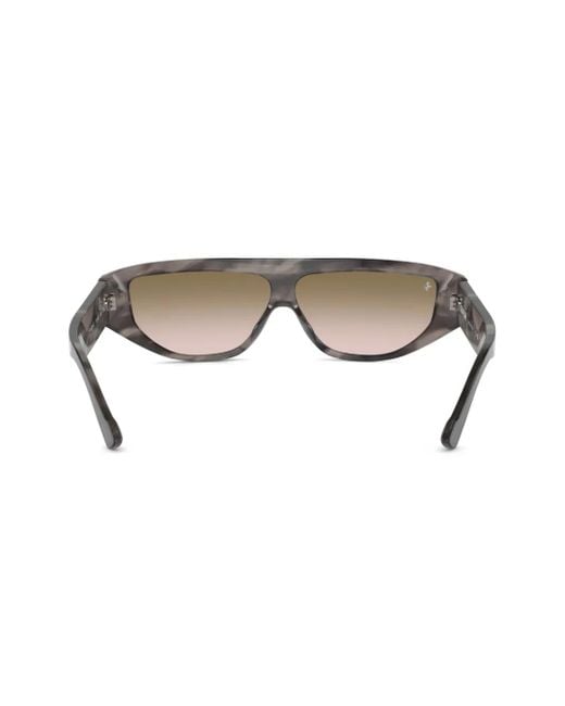 Ferrari Gray Oversized Frame Sunglasses