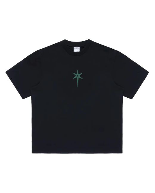 メンズ Marcelo Burlon County Goth Tシャツ Blue