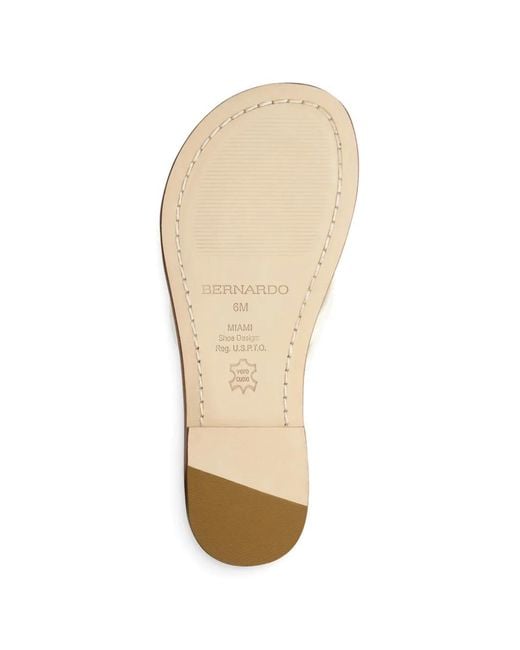 Bernardo White Miami Leather Sandals