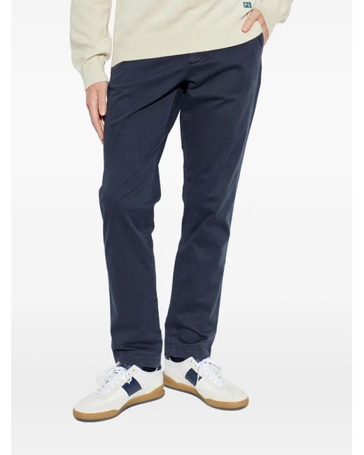 Paul Smith Blue Buttoned Straight Jeans for men
