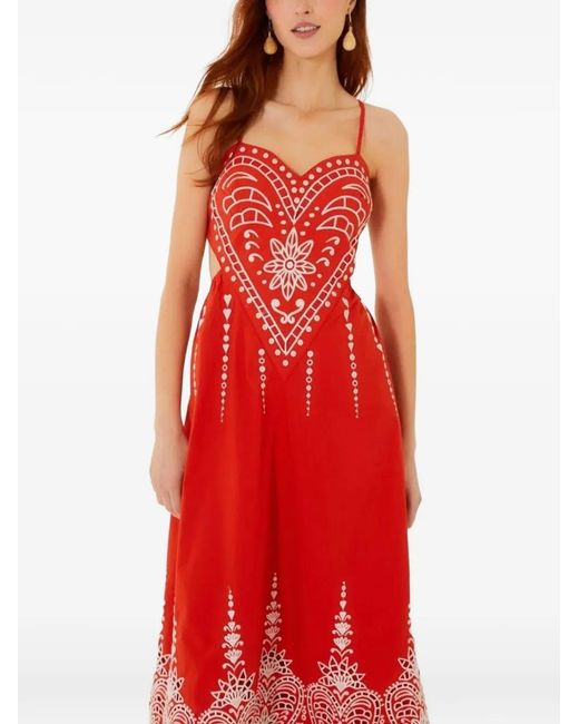 Farm Rio Red The Vicky Dress