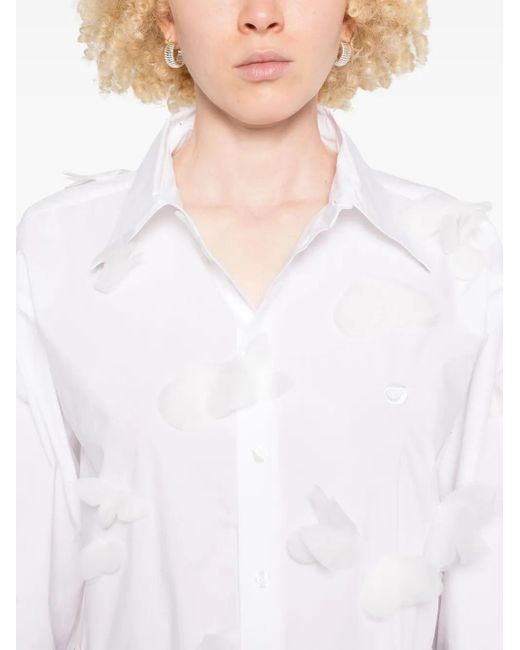 Coperni White Butterfly Shirt