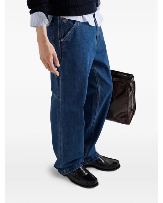 Prada Blue Jean À Coupe Légère for men