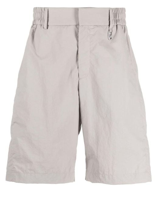 Fendi Gray Zip-pockets Bermuda Shorts for men