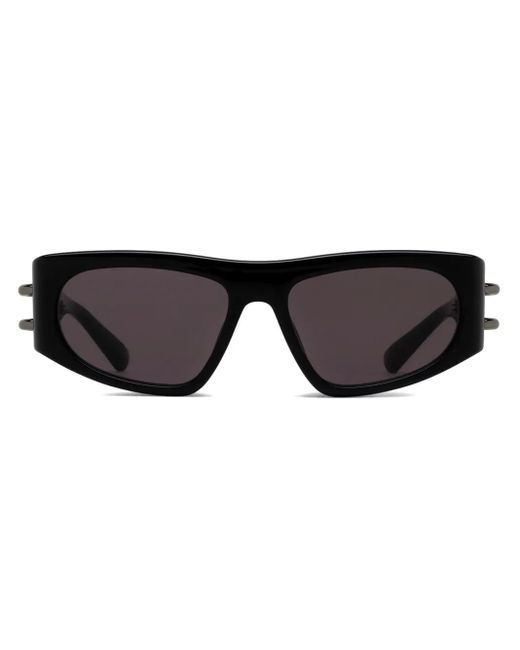 McQueen Black Square-Frame Sunglasses