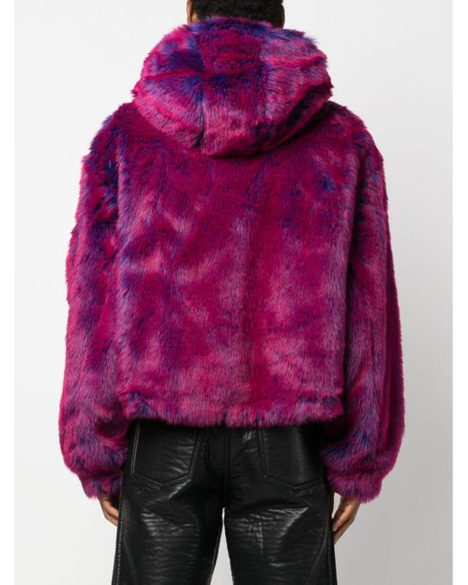 Givenchy Cropped-Collegejacke mit Kapuze in Purple für Herren