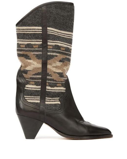 Isabel Marant Black 60Mm Lijita Boots